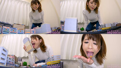 [Giant Girl] RISA-chan&#39;s Innocent City Destruction Part 1 [RISA] [Swallowing]