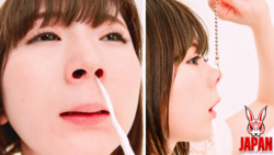 POV!  Nose observation: sneezing and runny nose. Doll-like Mio SHINOZAKI! 