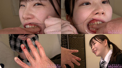 Shocking! A special bite where you can see her biting her finger with her molars and making it bleed [Kozue Fujita]