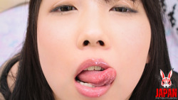 POV!  Virtual Tongue Kisses with Kurumi TAMAKI